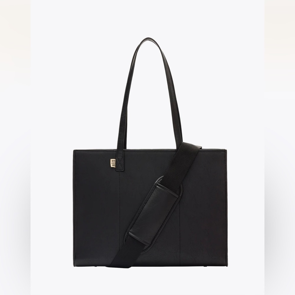 Beis Black Work Tote